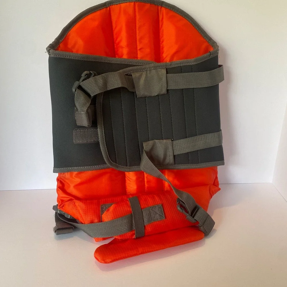 Outward Hound Life‎ Jacket Dog Medium Orange Excellent Dual Handle Reflective